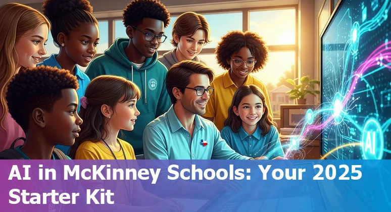 Educators and students exploring AI tools in a McKinney, Texas classroom in 2025