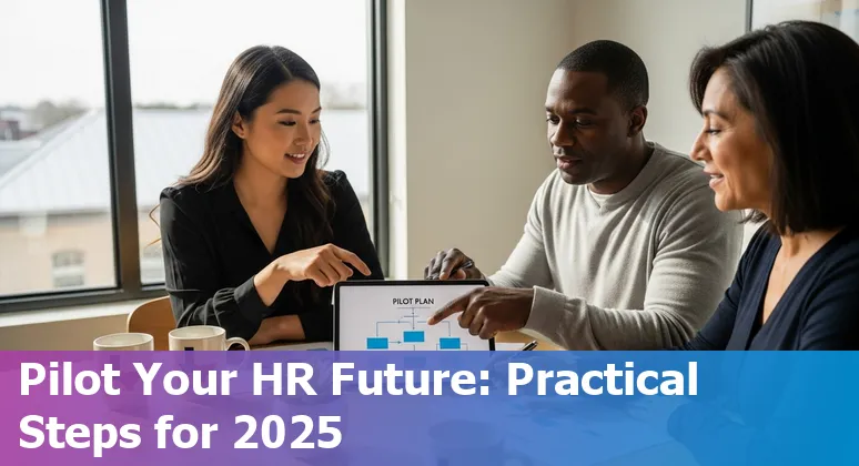 HR professional in McKinney, Texas using AI tools on a laptop, 2025
