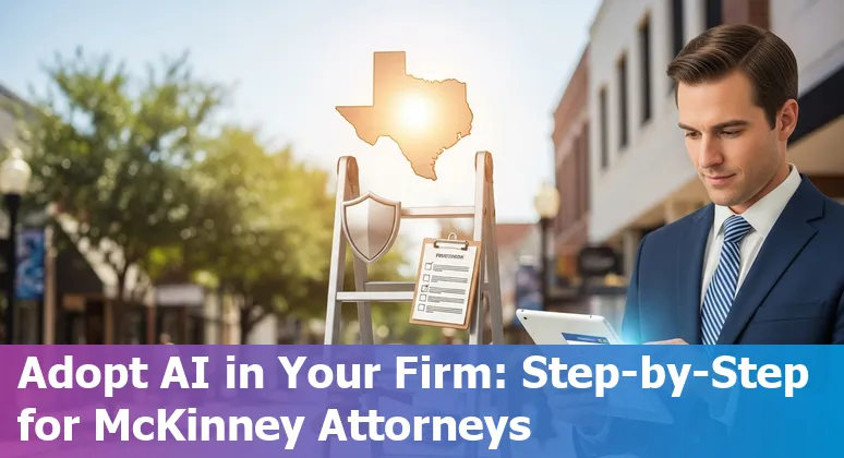 Legal professional using AI tools in an office in McKinney, Texas, 2025