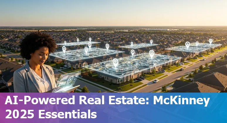 Real estate agent using AI tools for property listing in McKinney, Texas in 2025