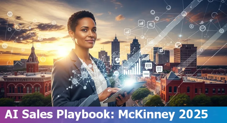 Sales professional using AI tools on laptop in McKinney, Texas, US in 2025