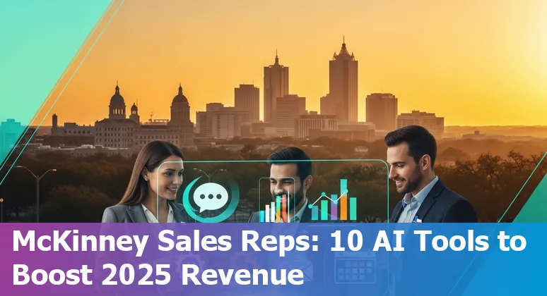 Sales professional in McKinney using AI tools like ChatGPT, Gong, and Fireflies on laptop during a client call.
