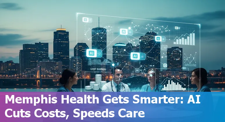 AI-enabled hospital dashboard showing cost and workflow metrics for Memphis, Tennessee healthcare systems