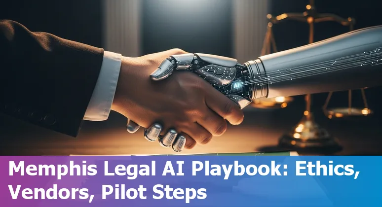 Memphis, TN legal professionals using AI tools in 2025 — city skyline with lawyers and laptops