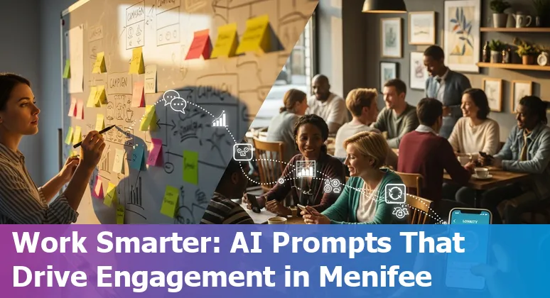 Marketing professional using AI prompts to craft local campaigns in Menifee, California.