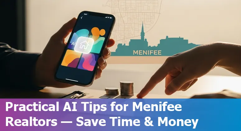 AI tools powering real estate cost savings and efficiency in Menifee, California.