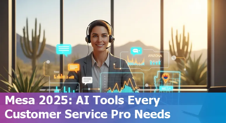 Customer service AI training session in Mesa, Arizona, US: agents using chatbots and voice tools in 2025