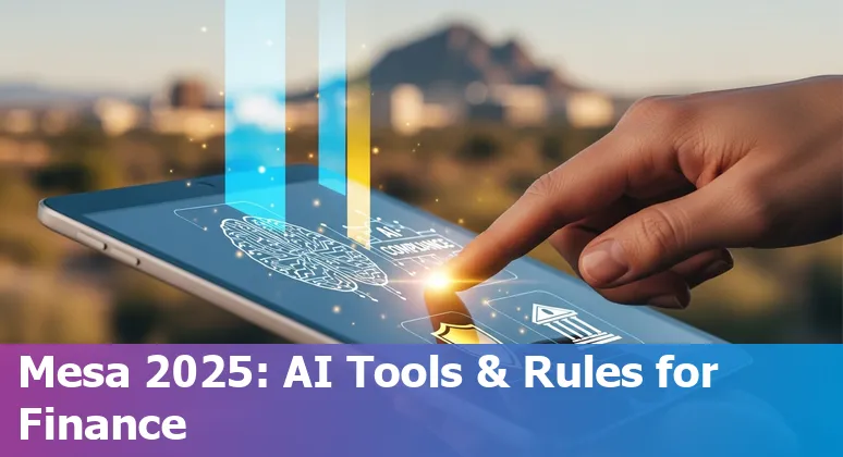 AI in financial services in Mesa, Arizona 2025: team reviewing GenAI models and compliance in a US bank office
