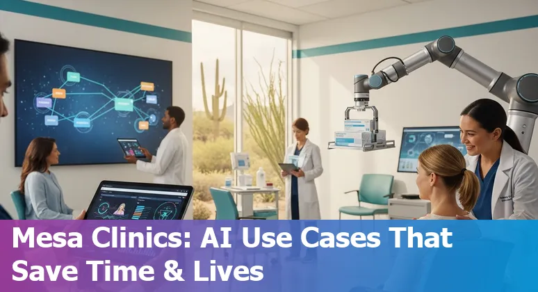 Healthcare AI in Mesa Arizona: radiology, EHR analytics, remote monitoring and community outreach.
