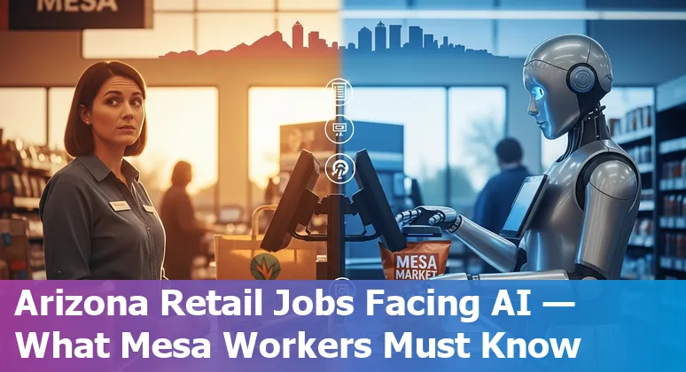 Retail workers in Mesa Arizona learning digital skills with AI and POS systems in a training class