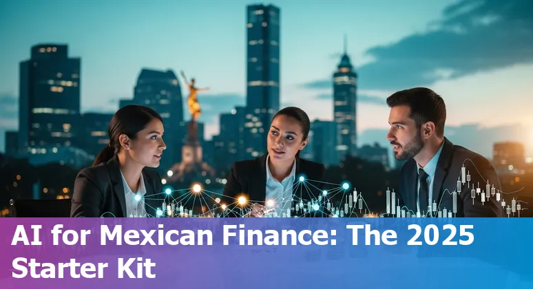 Illustration of AI in Mexico's financial services sector, 2025