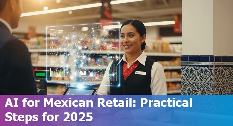 Retail AI in Mexico 2025: shopper using AI‑powered recommendations in a Mexican store, Mexico City scene