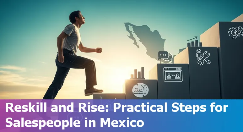 Sales rep collaborating with AI tools in Mexico, 2025