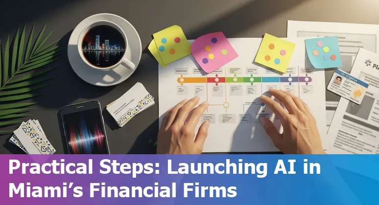 AI in Miami Florida financial services 2025: professionals at The LAB MIAMI discussing AI tools and vendors like C3 AI and EY in Miami, Florida.