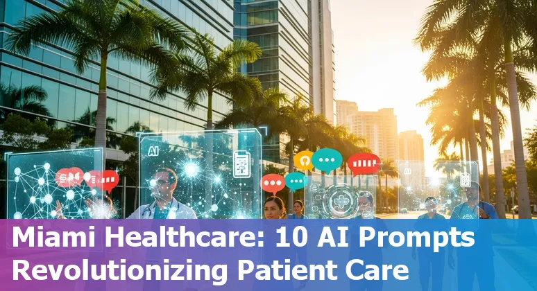 Healthcare worker using AI tools on tablet showing bilingual clinical notes and imaging in a Miami clinic