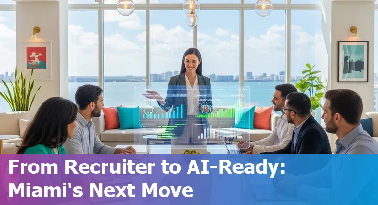 HR team reviewing AI tools and reskilling plans for Miami, Florida office in 2025