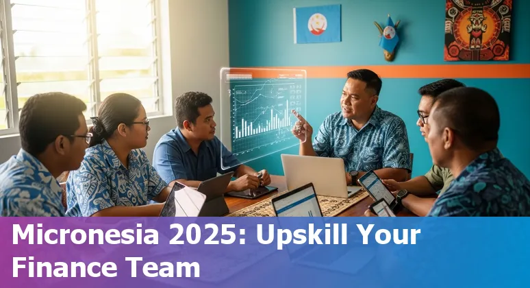 Finance team planning AI adoption and training in Micronesia, FM