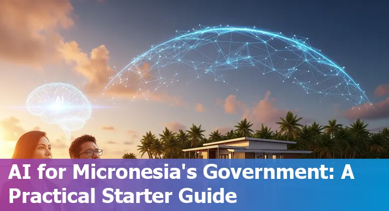 Government officials reviewing AI and geospatial data for Micronesia, FM