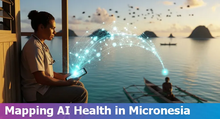 Healthcare professional using AI telehealth tools in Micronesia, FM