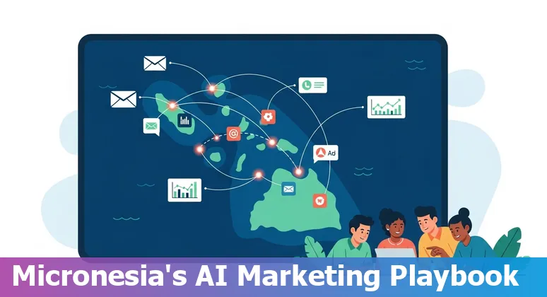 Marketing team using AI tools for social media in Micronesia, FM, 2025
