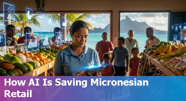 Retail team using AI tools to improve inventory and delivery efficiency in Micronesia, FM