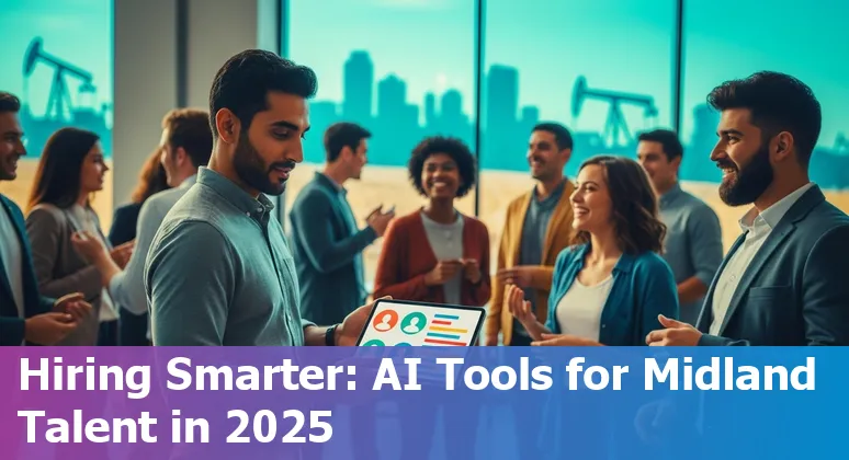 HR professional using AI dashboard in an office in Midland, Texas, US - 2025 guide
