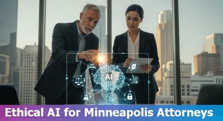 Minneapolis, Minnesota lawyer using AI tools on a laptop: 2025 legal tech guide image