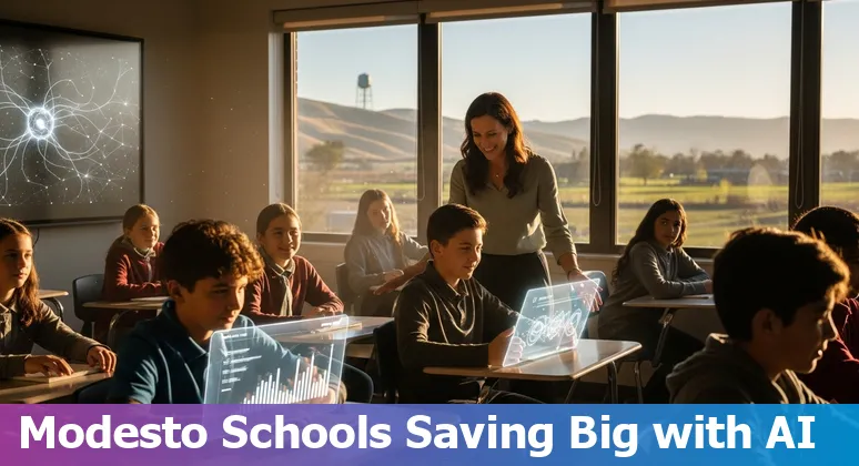 Modesto, California, US educators and AI tools helping schools cut costs and improve efficiency.