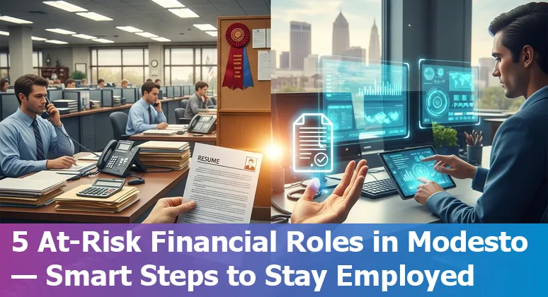 Modesto financial services professionals learning AI tools and reskilling for new roles