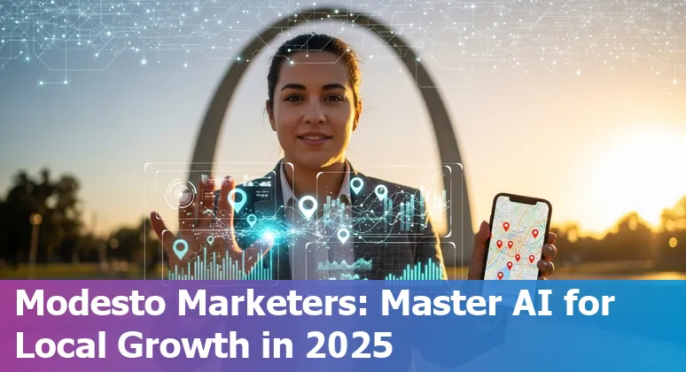 Modesto, California marketing team using AI tools for local SEO and ad optimization in 2025