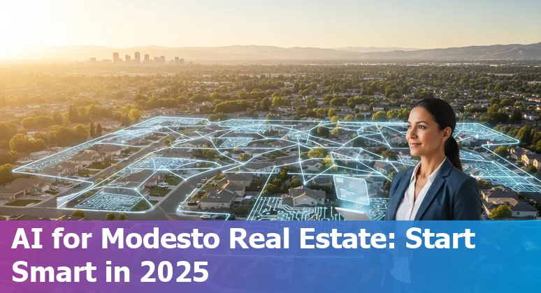 AI tools and Modesto, California skyline: real estate technology and sales tax compliance in 2025
