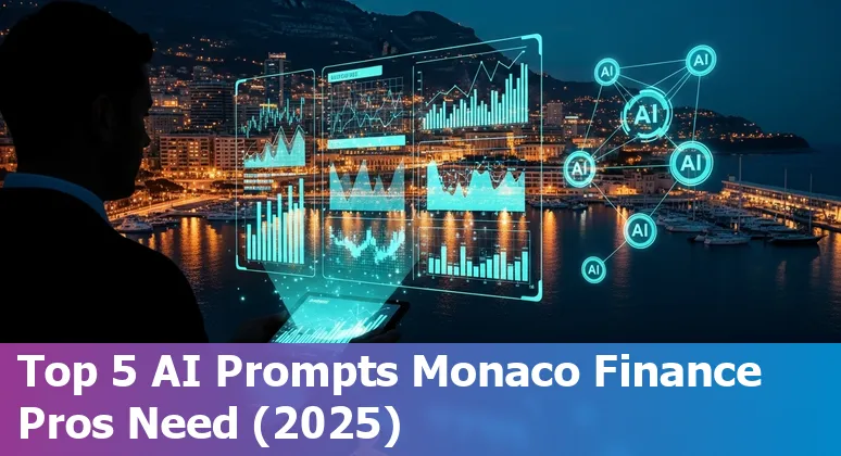 Finance professional in Monaco using an AI-powered dashboard showing cash positions, forecasts, and AR aging on a laptop.