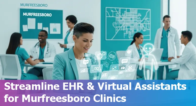 Healthcare professionals in Murfreesboro using AI tools for radiology, EHR summaries, and virtual patient triage.