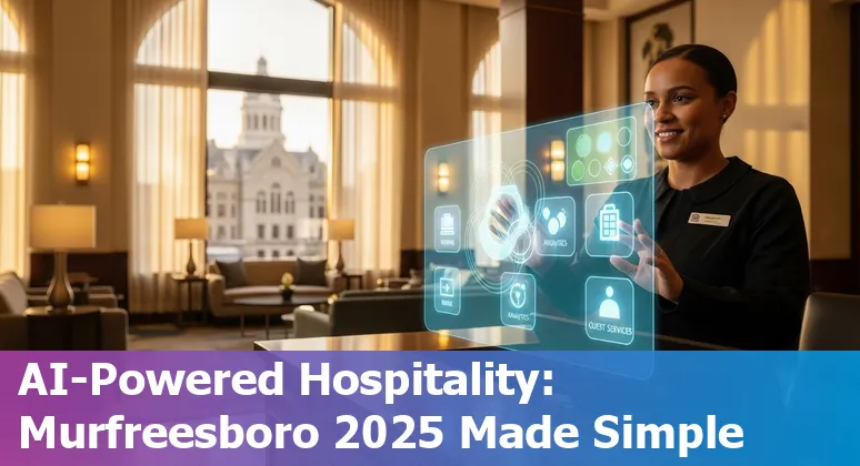Hotel staff using AI dashboard in Murfreesboro, Tennessee hotel in 2025