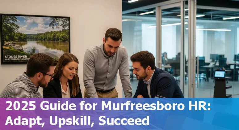 HR professional using AI tools in an office setting in Murfreesboro, Tennessee, US