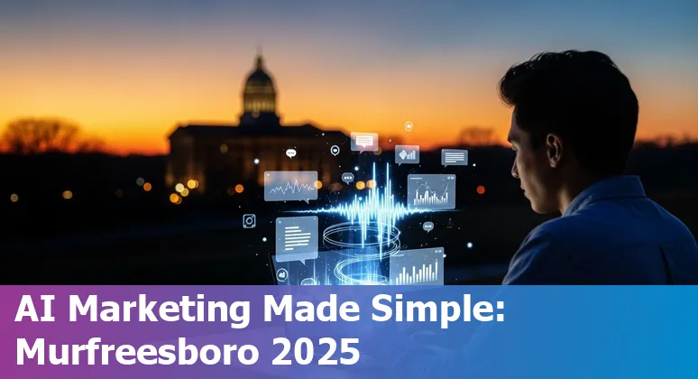 Marketing professional using AI tools for property listings in Murfreesboro, Tennessee in 2025