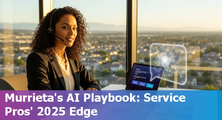 Customer service agent with AI dashboard helping Murrieta, California customers in 2025