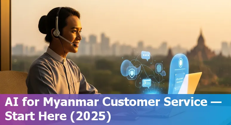 Customer service team using an AI chatbot dashboard in Myanmar, 2025