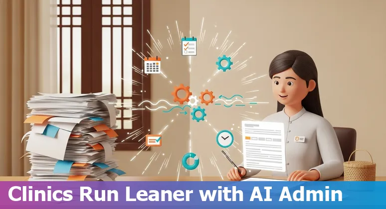 Healthcare staff using AI-assisted TB screening device in Myanmar clinic — AI helping healthcare companies in Myanmar cut costs and improve efficiency