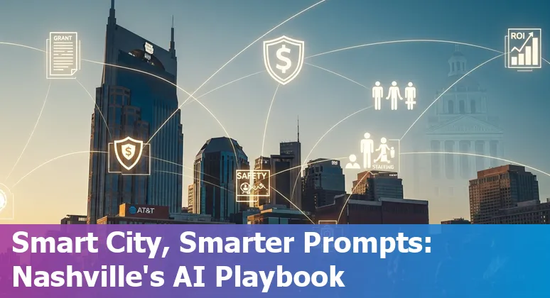 City of Nashville officials using AI prompts to find grants, analyze policy impact, and plan equitable public services.