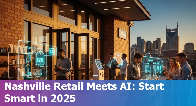 Retail staff using AI-powered inventory and fleet tools in a Nashville, Tennessee, US store in 2025