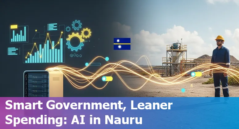 Illustration of AI streamlining operations for government companies in Nauru, NR