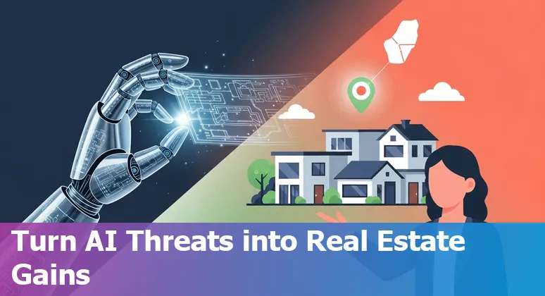 Nauru real estate agent using AI tools on a laptop with a map of the island