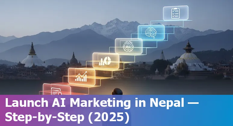 Marketing professional using AI tools and analytics in Nepal, 2025
