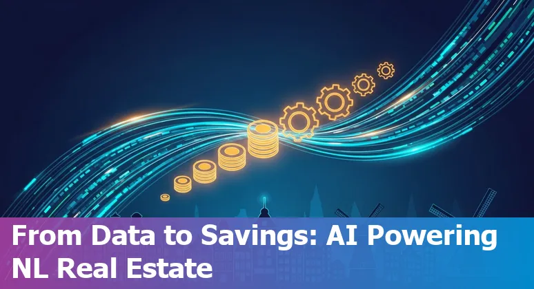 AI tools streamlining property management and transactions against a Netherlands skyline
