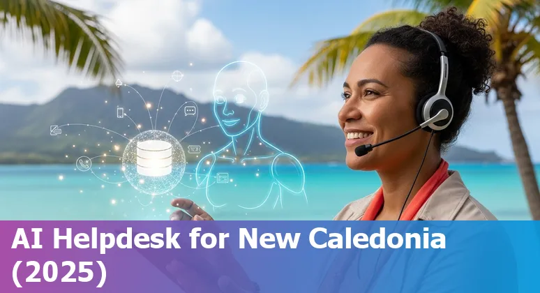 Customer service agent using AI chatbot dashboard in New Caledonia (2025)
