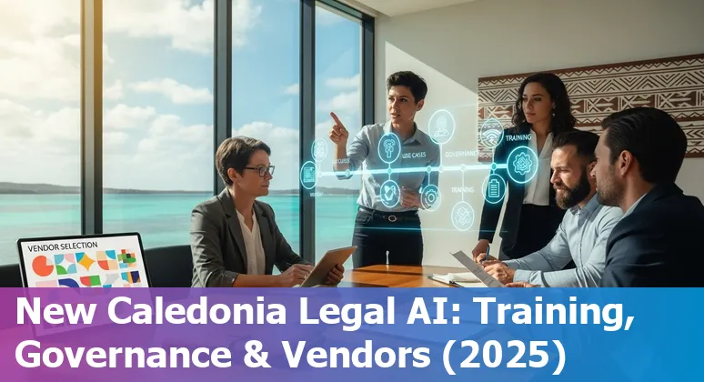 Legal professional using AI tools on a laptop in New Caledonia, 2025