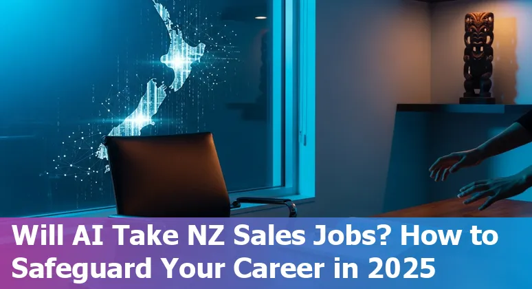 New Zealand sales team using AI tools on a laptop — scene set in New Zealand