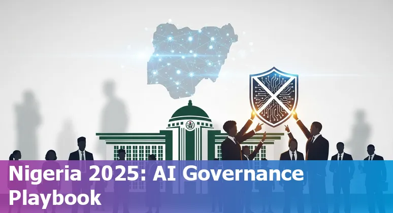 Illustration of AI transforming Nigeria government services in 2025: NAIS, cloud, datacentres and citizen services in Nigeria