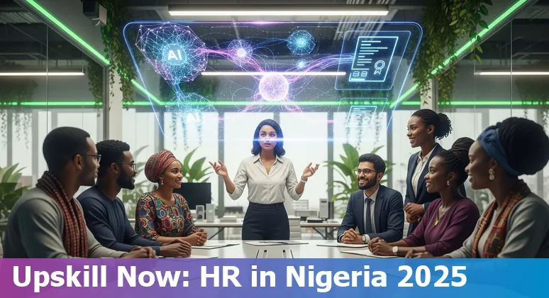 Illustration of AI and HR professionals collaborating in Nigeria — 2025 guide for Nigerian HR teams